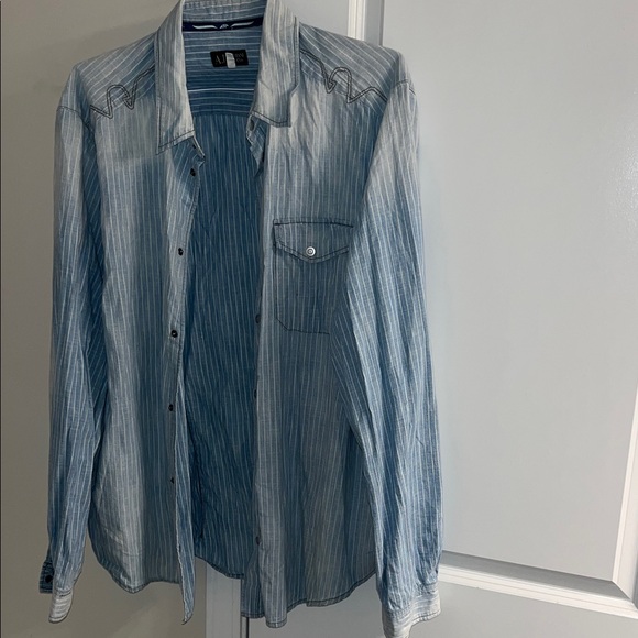 Armani Jeans Other - Armani Jeans Light Blue Striped Shirt. READ.